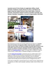 Australia Interior Fit Out Market, Forecast & Opportunities, 2014-2024.docx