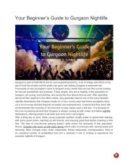 Your Beginner’s Guide to Gurgaon Nightlife.pdf