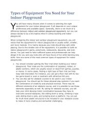 Types of Equipment You Need for Your Indoor Playground.pdf