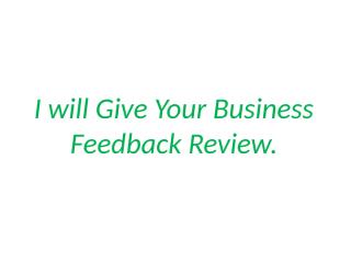I will Give Your Business Feedback Review.pptx